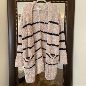 Longline Fluffy Cardigan